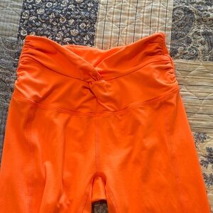 Free people Orange  Leggings